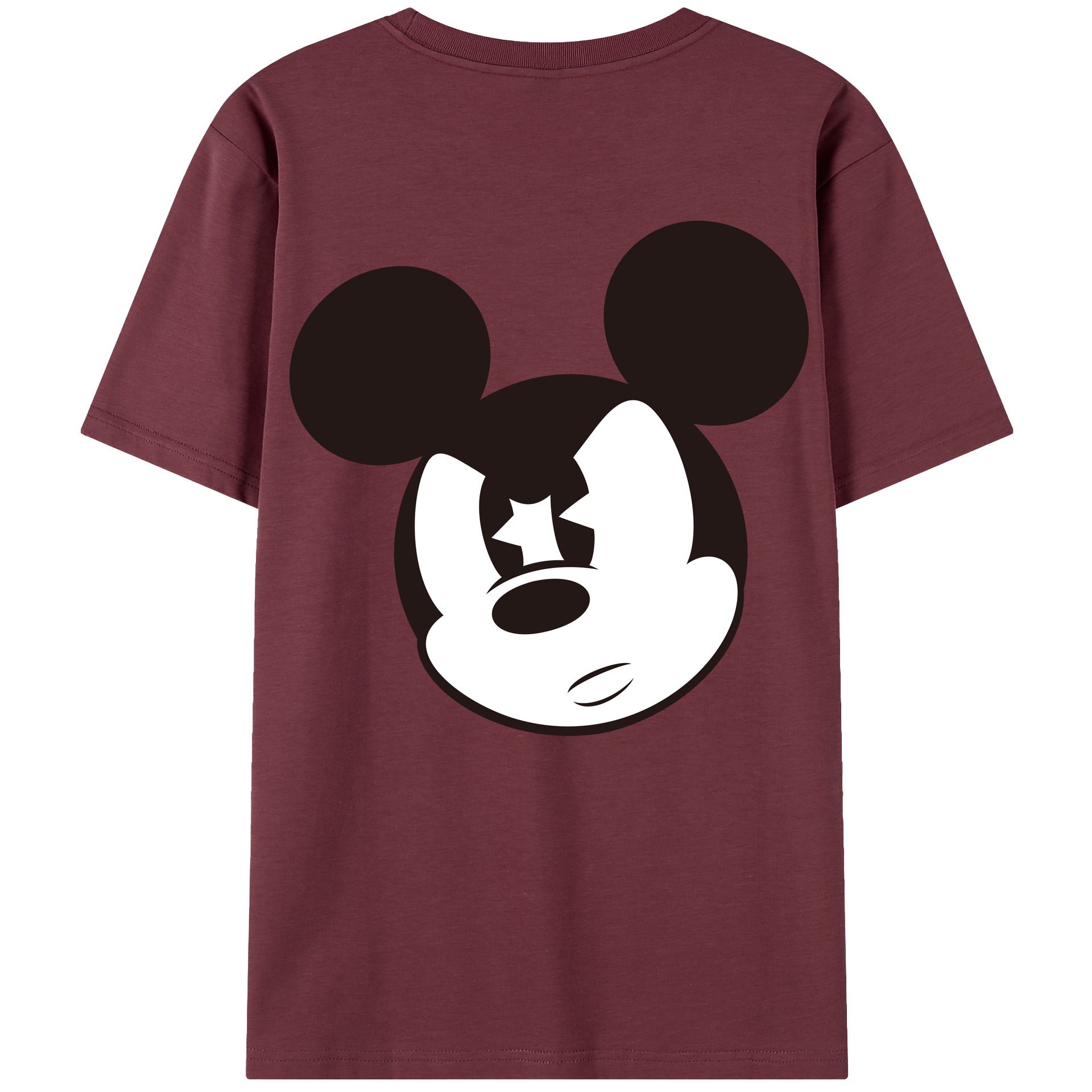 （画像用） ミッキーマウス Mickey Mouse 綿100％半袖Tシャツ（背面プリント）